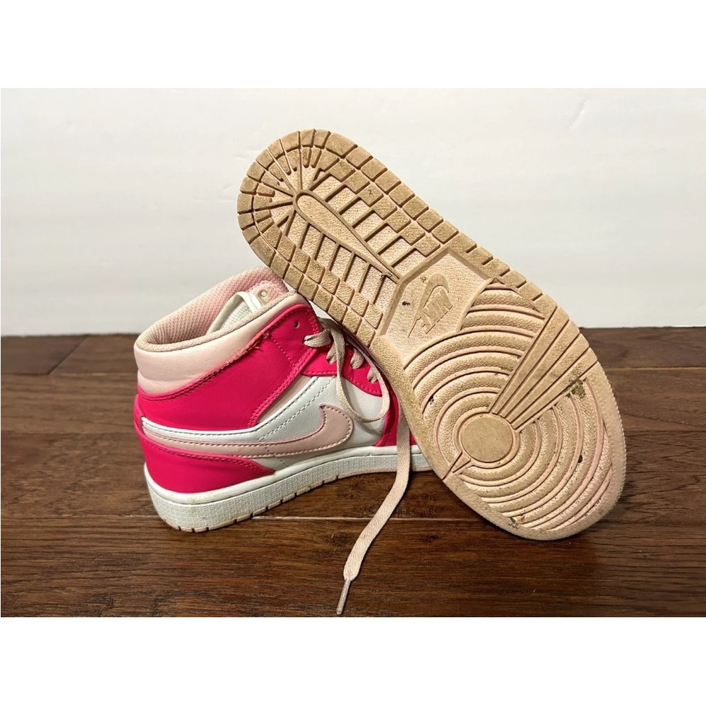Nike Air Jordan‎ 1 Mid Fierce Pink size 7 Barbie Sneakers shoes - Picture 14 of 15